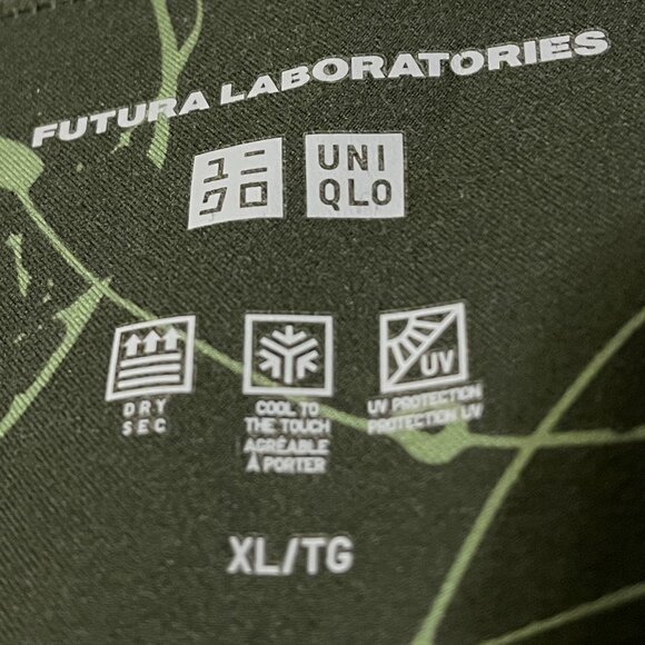 Futura Laboratories and Uniqlo leggings, size XL, dark green - Picture 7 of 8